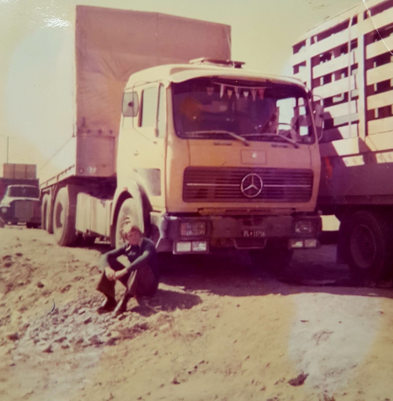 1974 Schnappschuss bei einer Fahrt in den Iran